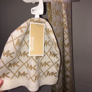 Micheal Kors beanie and scarf